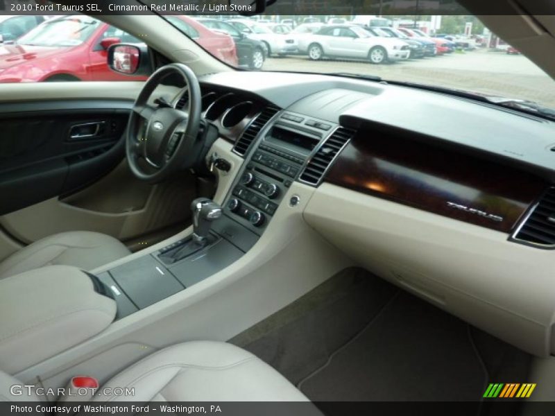 Cinnamon Red Metallic / Light Stone 2010 Ford Taurus SEL