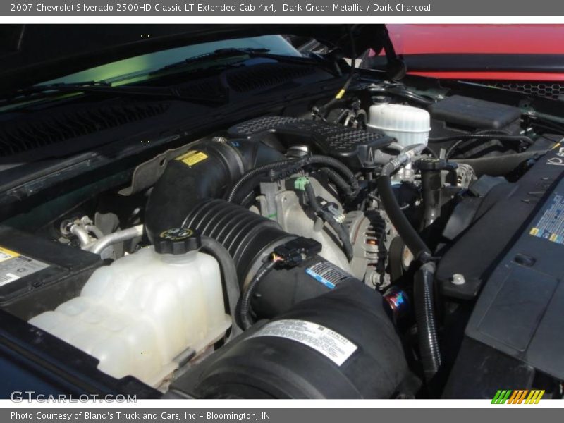 Dark Green Metallic / Dark Charcoal 2007 Chevrolet Silverado 2500HD Classic LT Extended Cab 4x4