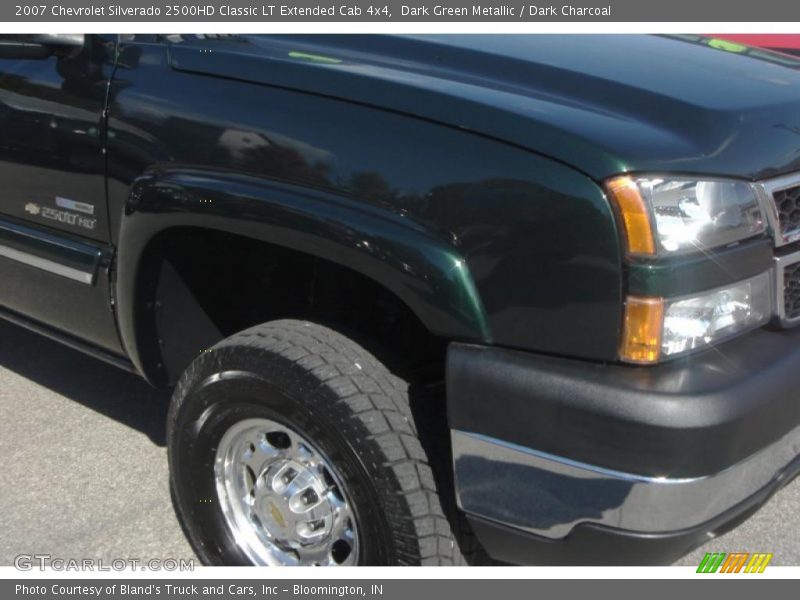 Dark Green Metallic / Dark Charcoal 2007 Chevrolet Silverado 2500HD Classic LT Extended Cab 4x4