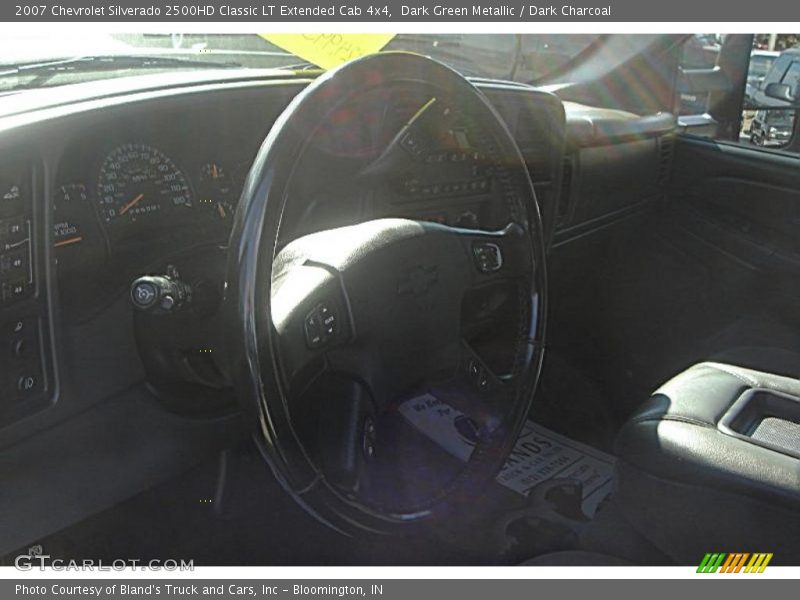Dark Green Metallic / Dark Charcoal 2007 Chevrolet Silverado 2500HD Classic LT Extended Cab 4x4
