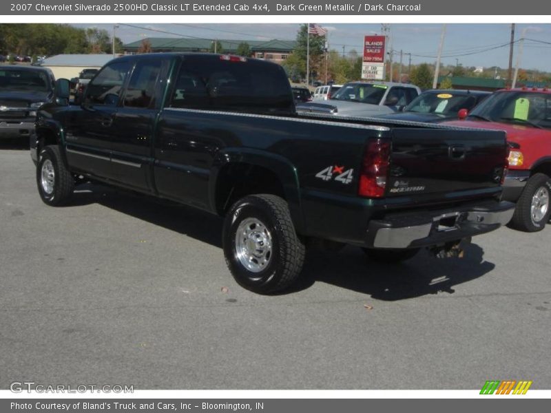 Dark Green Metallic / Dark Charcoal 2007 Chevrolet Silverado 2500HD Classic LT Extended Cab 4x4