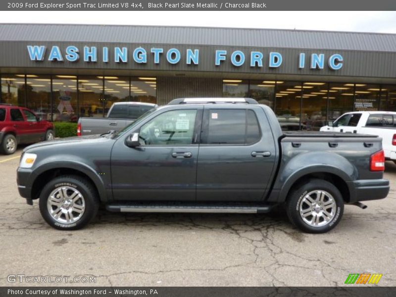 Black Pearl Slate Metallic / Charcoal Black 2009 Ford Explorer Sport Trac Limited V8 4x4