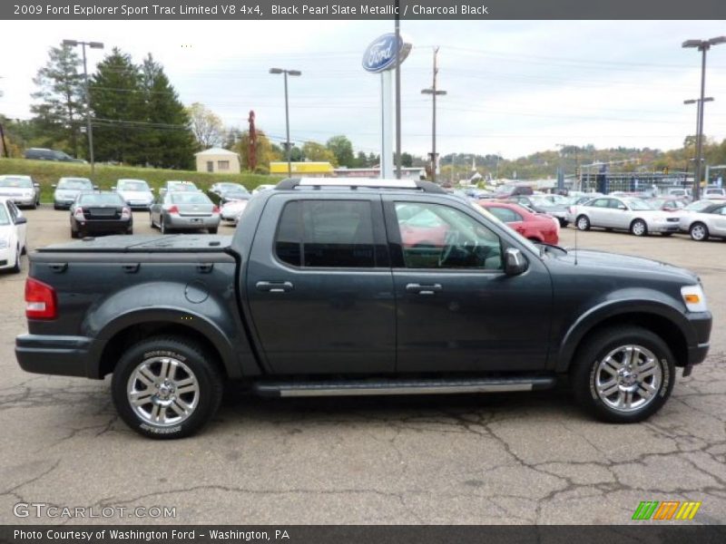 Black Pearl Slate Metallic / Charcoal Black 2009 Ford Explorer Sport Trac Limited V8 4x4