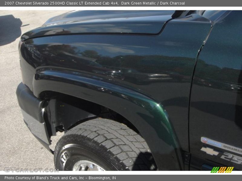 Dark Green Metallic / Dark Charcoal 2007 Chevrolet Silverado 2500HD Classic LT Extended Cab 4x4