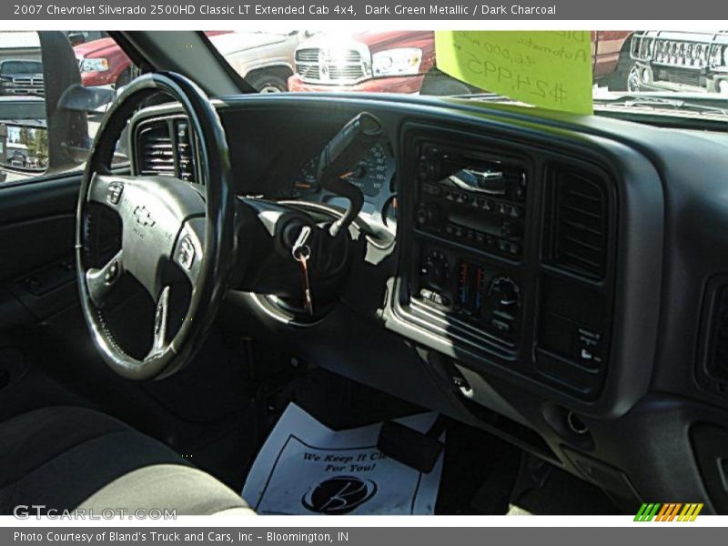 Dark Green Metallic / Dark Charcoal 2007 Chevrolet Silverado 2500HD Classic LT Extended Cab 4x4
