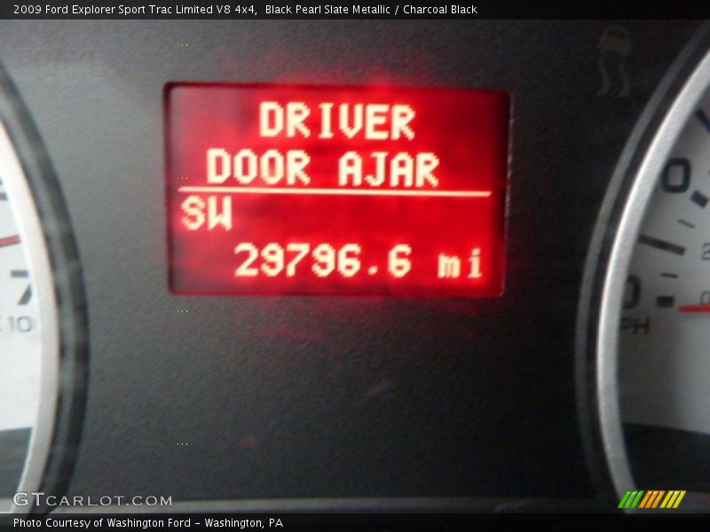 Black Pearl Slate Metallic / Charcoal Black 2009 Ford Explorer Sport Trac Limited V8 4x4