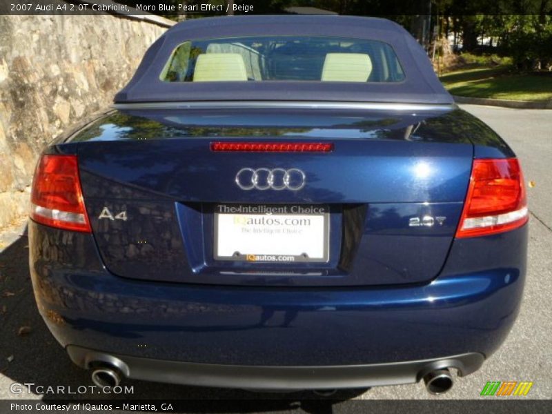 Moro Blue Pearl Effect / Beige 2007 Audi A4 2.0T Cabriolet