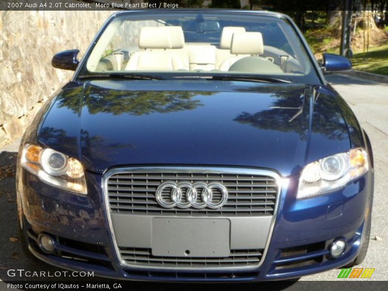 Moro Blue Pearl Effect / Beige 2007 Audi A4 2.0T Cabriolet