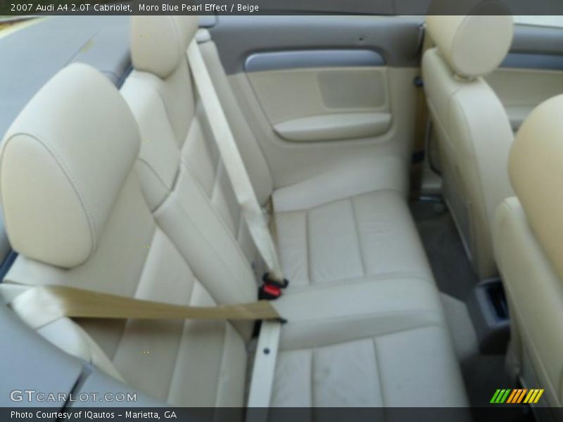 Moro Blue Pearl Effect / Beige 2007 Audi A4 2.0T Cabriolet