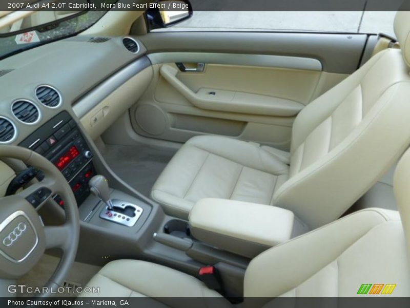 Moro Blue Pearl Effect / Beige 2007 Audi A4 2.0T Cabriolet