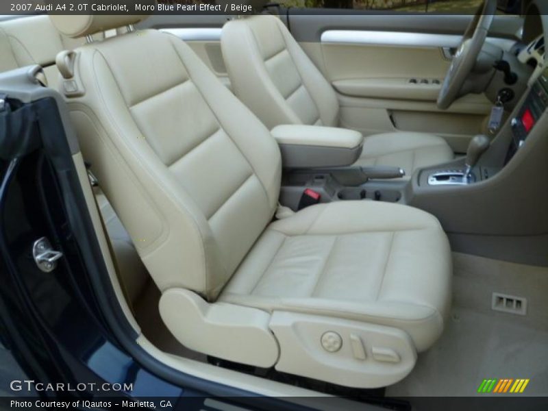 Moro Blue Pearl Effect / Beige 2007 Audi A4 2.0T Cabriolet