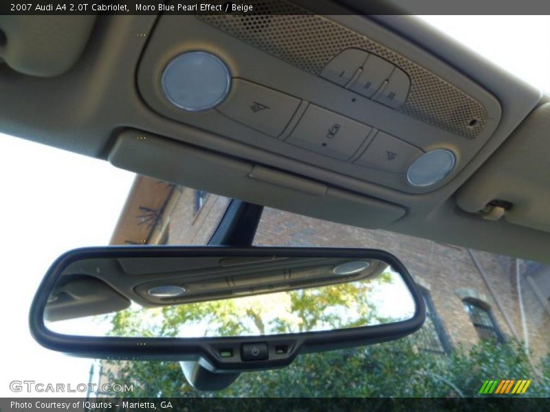 Moro Blue Pearl Effect / Beige 2007 Audi A4 2.0T Cabriolet