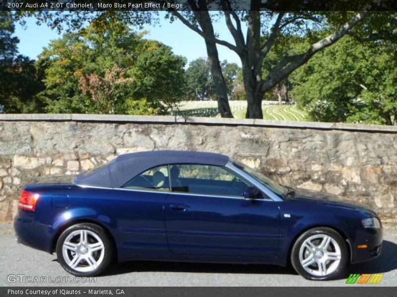 Moro Blue Pearl Effect / Beige 2007 Audi A4 2.0T Cabriolet
