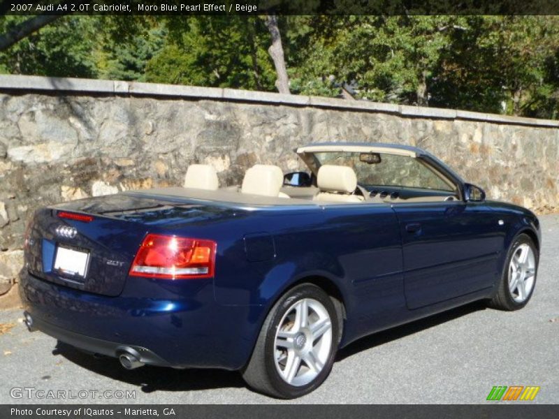 Moro Blue Pearl Effect / Beige 2007 Audi A4 2.0T Cabriolet