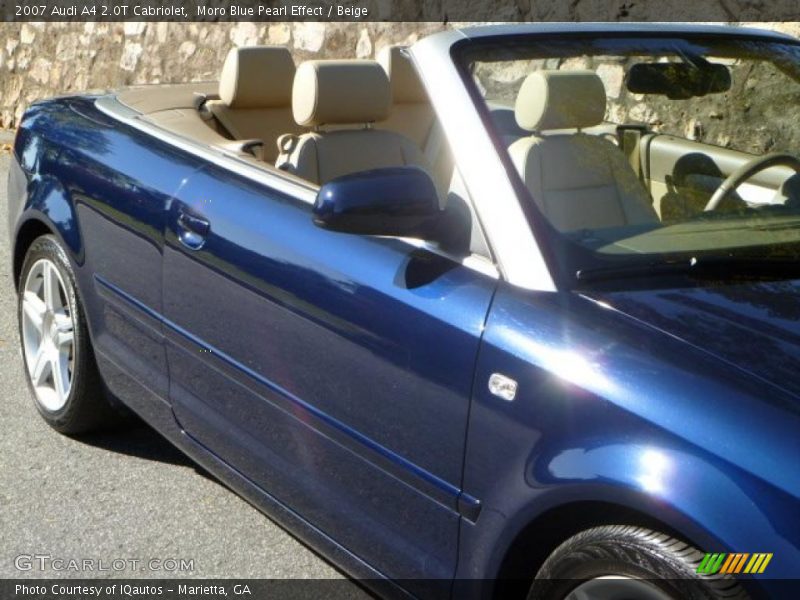 Moro Blue Pearl Effect / Beige 2007 Audi A4 2.0T Cabriolet