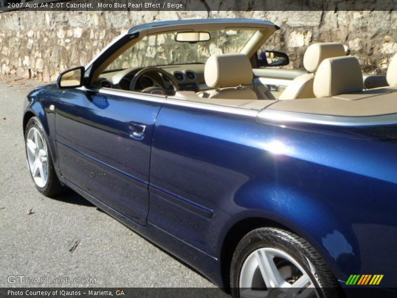 Moro Blue Pearl Effect / Beige 2007 Audi A4 2.0T Cabriolet