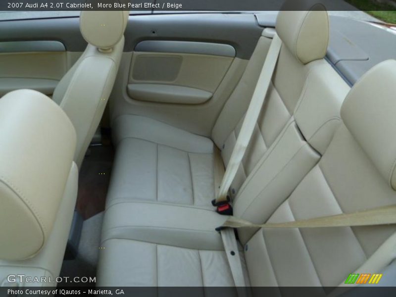 Moro Blue Pearl Effect / Beige 2007 Audi A4 2.0T Cabriolet