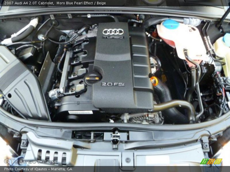 Moro Blue Pearl Effect / Beige 2007 Audi A4 2.0T Cabriolet