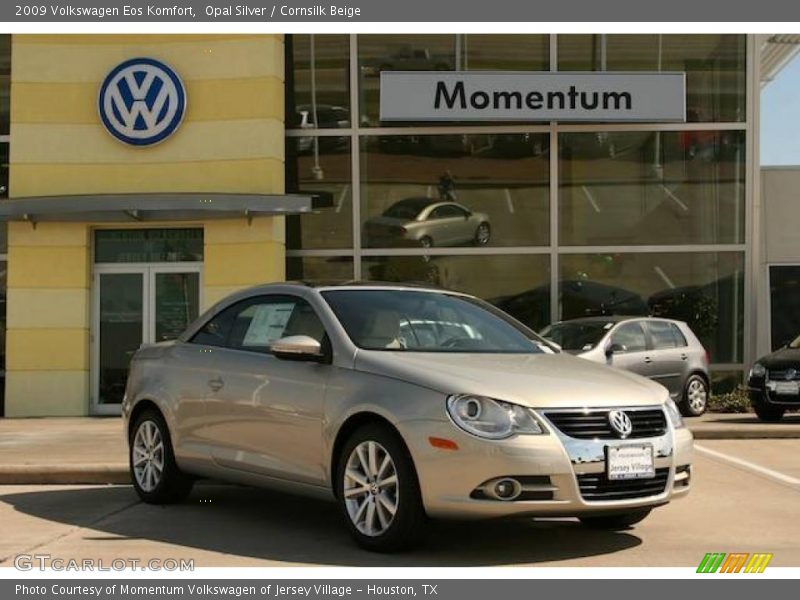 Opal Silver / Cornsilk Beige 2009 Volkswagen Eos Komfort
