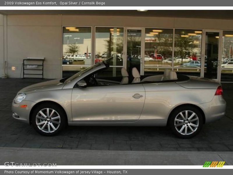 Opal Silver / Cornsilk Beige 2009 Volkswagen Eos Komfort
