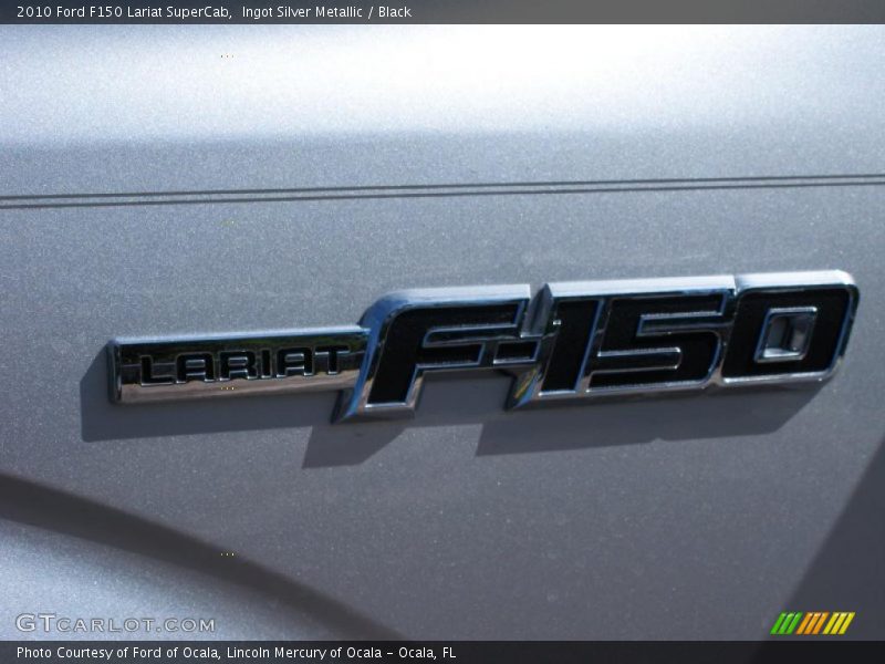Ingot Silver Metallic / Black 2010 Ford F150 Lariat SuperCab
