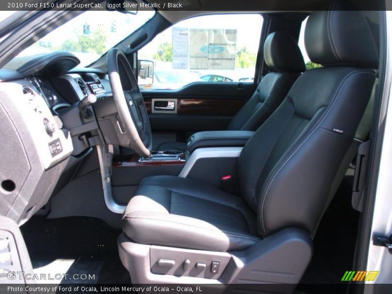 Ingot Silver Metallic / Black 2010 Ford F150 Lariat SuperCab