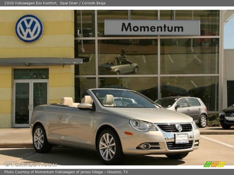 Opal Silver / Cornsilk Beige 2009 Volkswagen Eos Komfort