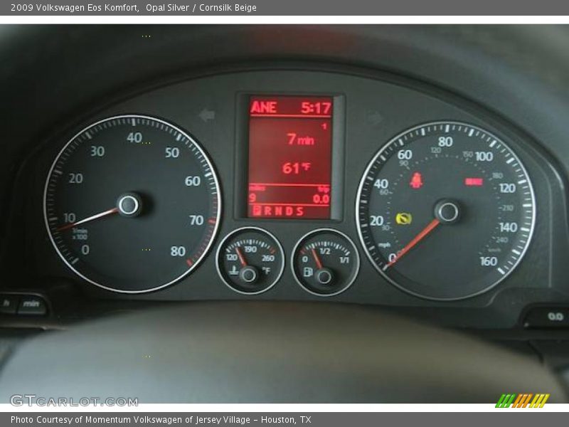 Opal Silver / Cornsilk Beige 2009 Volkswagen Eos Komfort