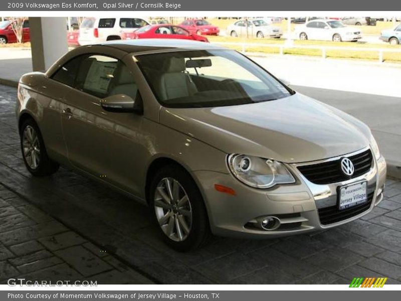 Opal Silver / Cornsilk Beige 2009 Volkswagen Eos Komfort