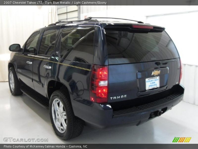 Dark Blue Metallic / Light Cashmere/Ebony 2007 Chevrolet Tahoe LTZ