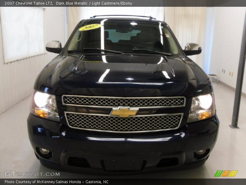 Dark Blue Metallic / Light Cashmere/Ebony 2007 Chevrolet Tahoe LTZ