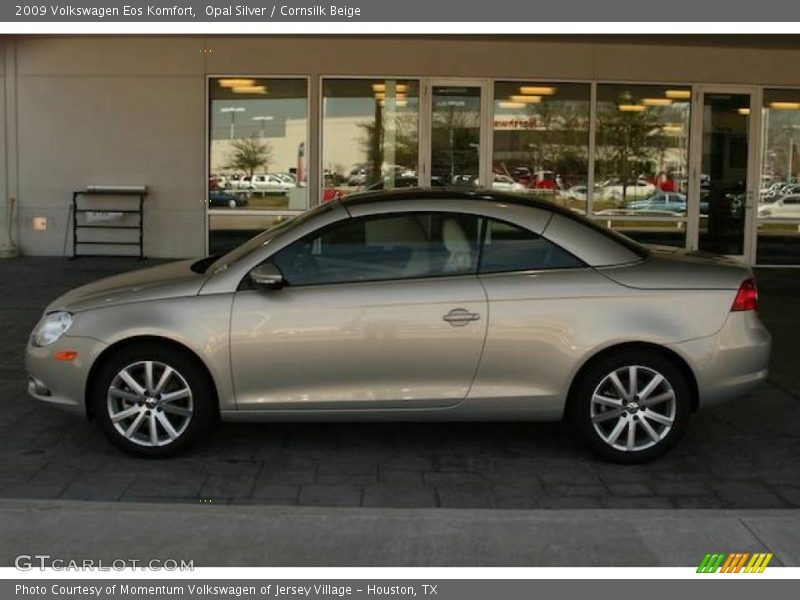 Opal Silver / Cornsilk Beige 2009 Volkswagen Eos Komfort