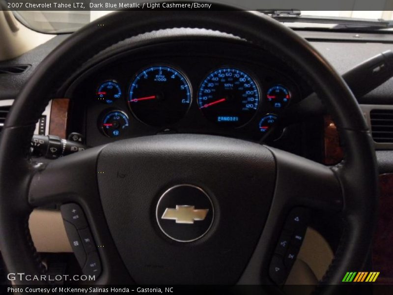 Dark Blue Metallic / Light Cashmere/Ebony 2007 Chevrolet Tahoe LTZ