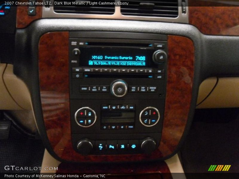 Dark Blue Metallic / Light Cashmere/Ebony 2007 Chevrolet Tahoe LTZ