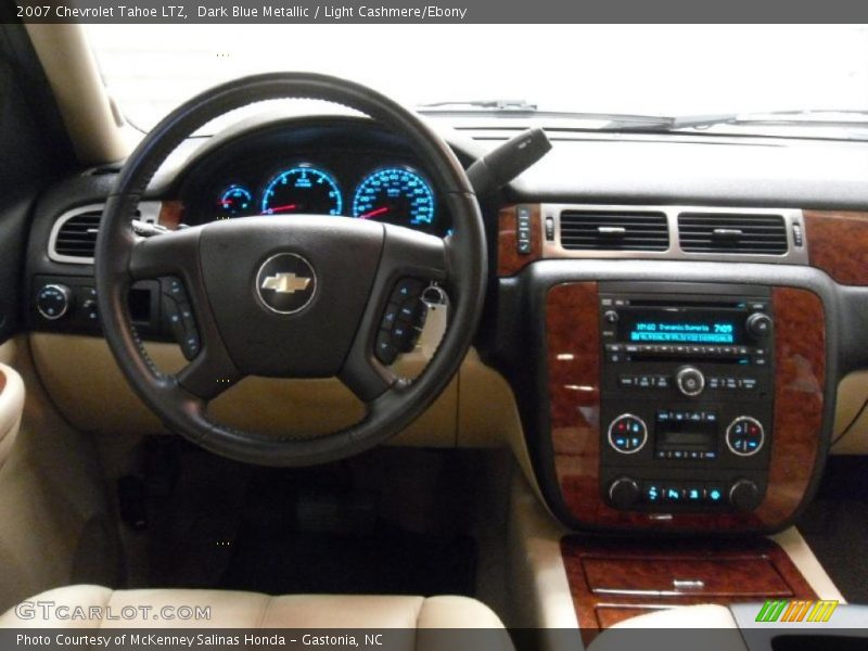 Dark Blue Metallic / Light Cashmere/Ebony 2007 Chevrolet Tahoe LTZ
