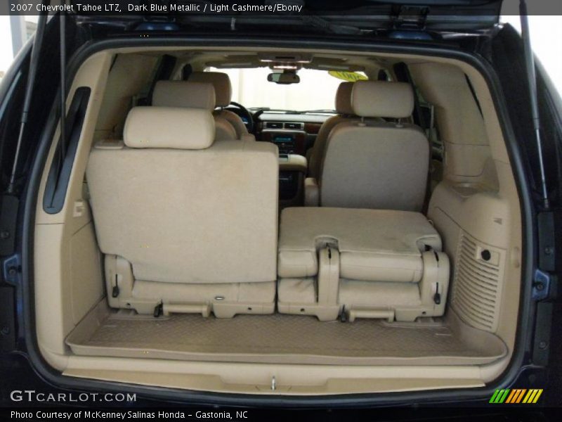 Dark Blue Metallic / Light Cashmere/Ebony 2007 Chevrolet Tahoe LTZ