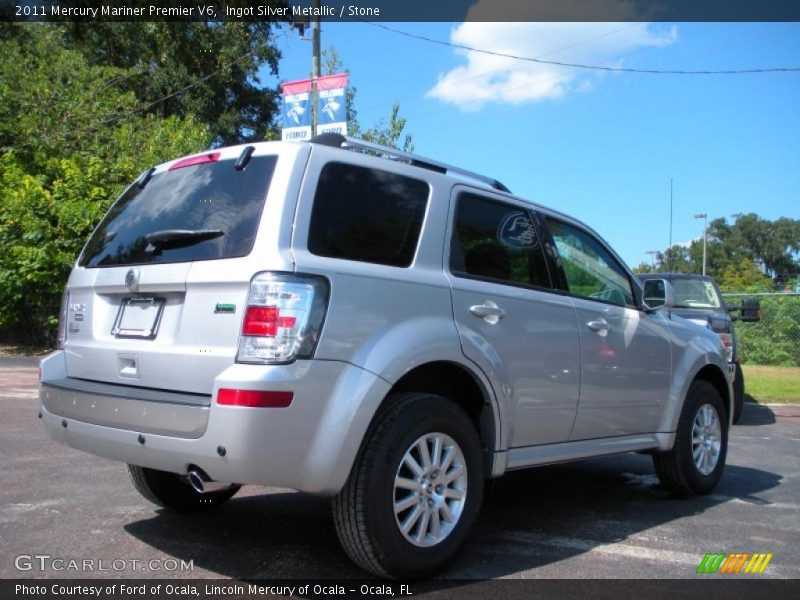 Ingot Silver Metallic / Stone 2011 Mercury Mariner Premier V6