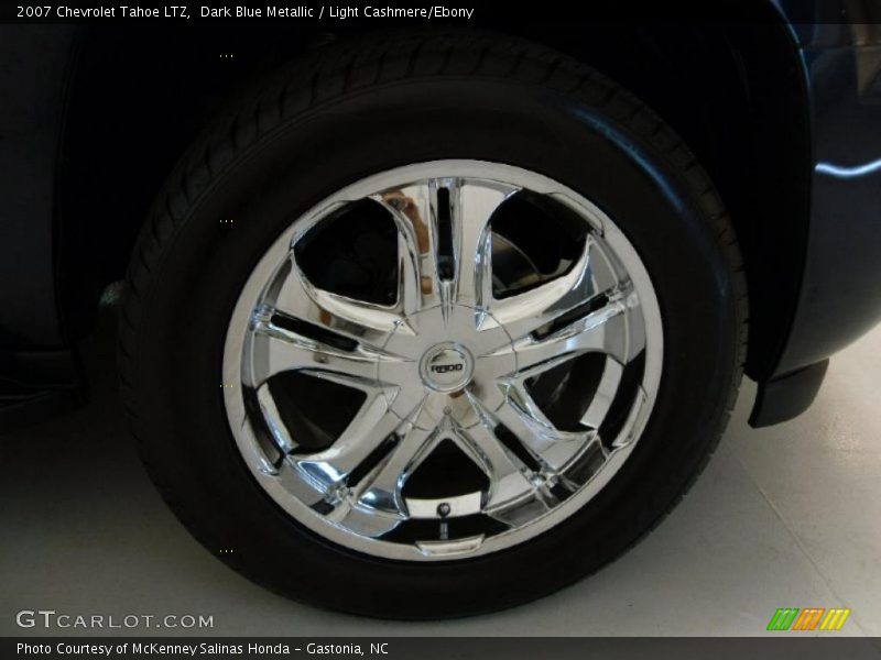Dark Blue Metallic / Light Cashmere/Ebony 2007 Chevrolet Tahoe LTZ