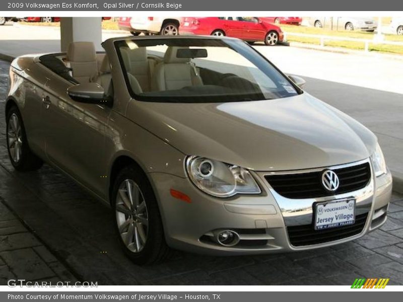 Opal Silver / Cornsilk Beige 2009 Volkswagen Eos Komfort