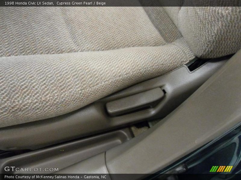 Cypress Green Pearl / Beige 1998 Honda Civic LX Sedan