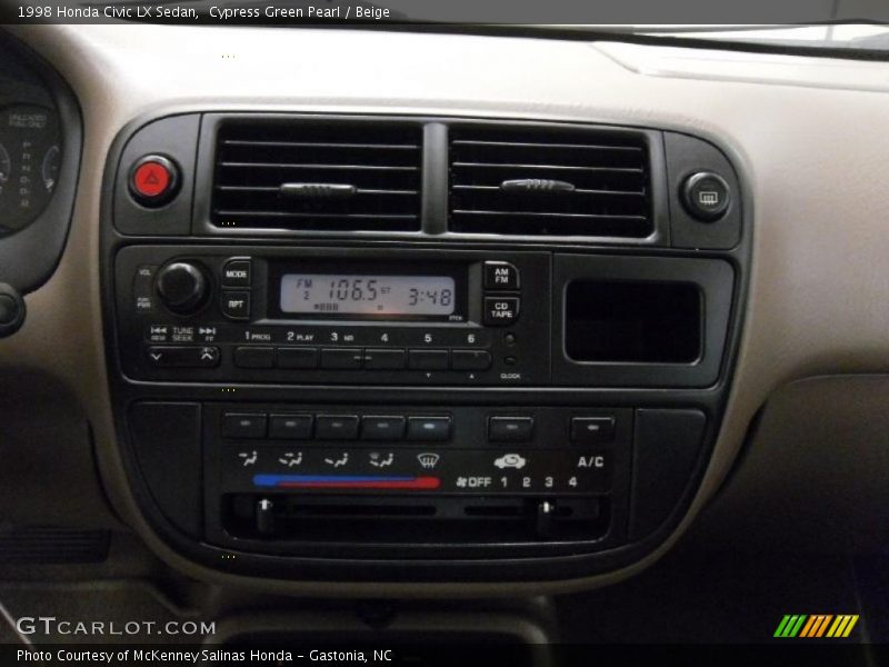 Controls of 1998 Civic LX Sedan