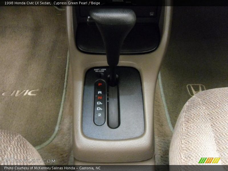  1998 Civic LX Sedan 4 Speed Automatic Shifter