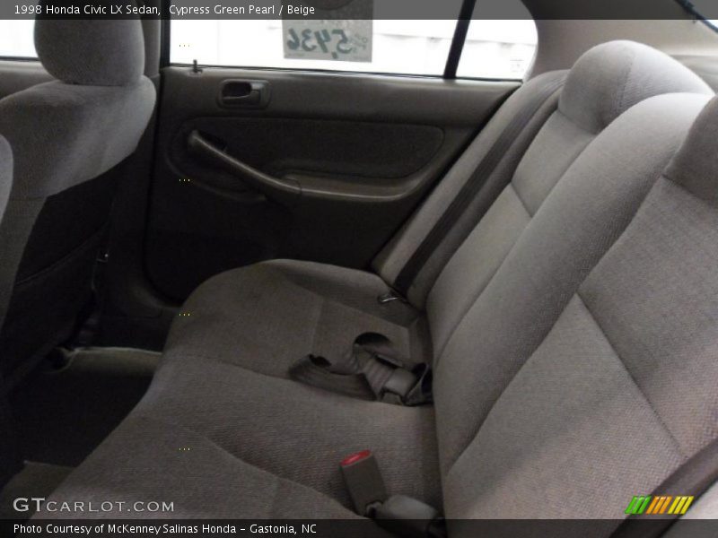 Cypress Green Pearl / Beige 1998 Honda Civic LX Sedan