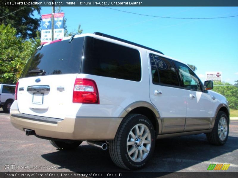 White Platinum Tri-Coat / Chaparral Leather 2011 Ford Expedition King Ranch