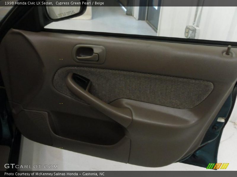 Cypress Green Pearl / Beige 1998 Honda Civic LX Sedan