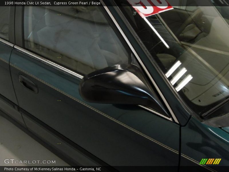 Cypress Green Pearl / Beige 1998 Honda Civic LX Sedan