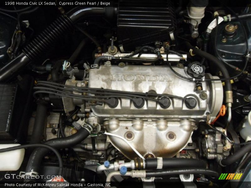  1998 Civic LX Sedan Engine - 1.6 Liter SOHC 16V 4 Cylinder
