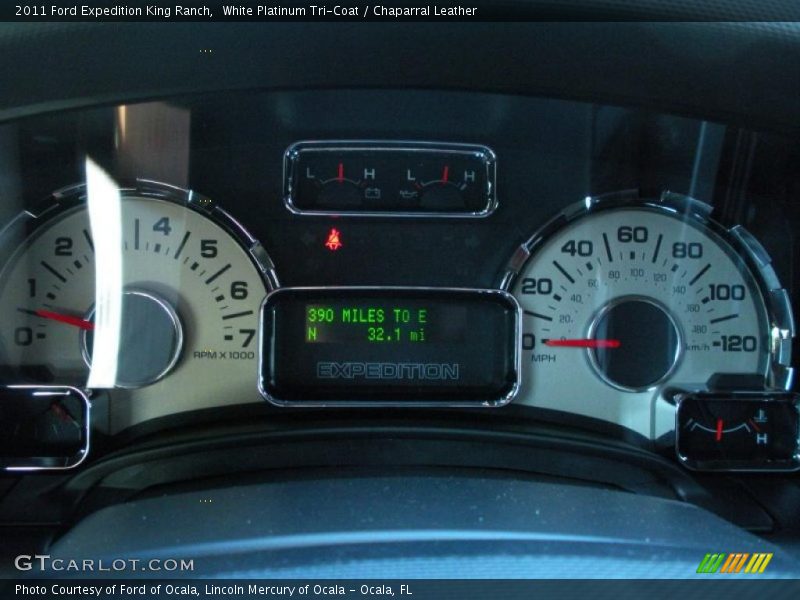 White Platinum Tri-Coat / Chaparral Leather 2011 Ford Expedition King Ranch
