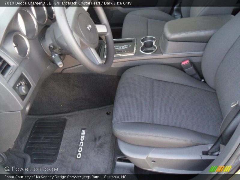 Brilliant Black Crystal Pearl / Dark Slate Gray 2010 Dodge Charger 3.5L