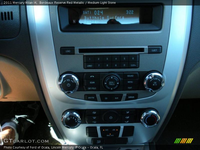 Bordeaux Reserve Red Metallic / Medium Light Stone 2011 Mercury Milan I4